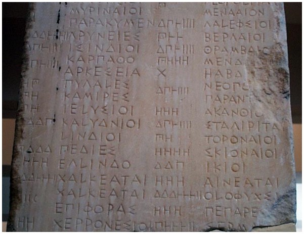 Athenian Tribute Lists